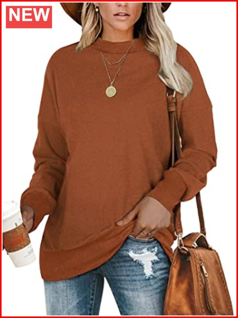 Plus Size Sweatshirt Women Oversized Tunic Crewneck Pullover Long Sleeve